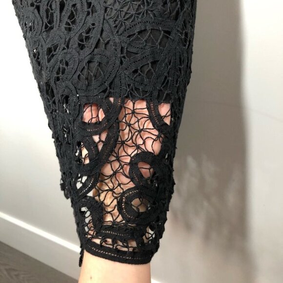 SAYLOR  Black Lace Overlay Dress Size XS - Picture 4 of 9